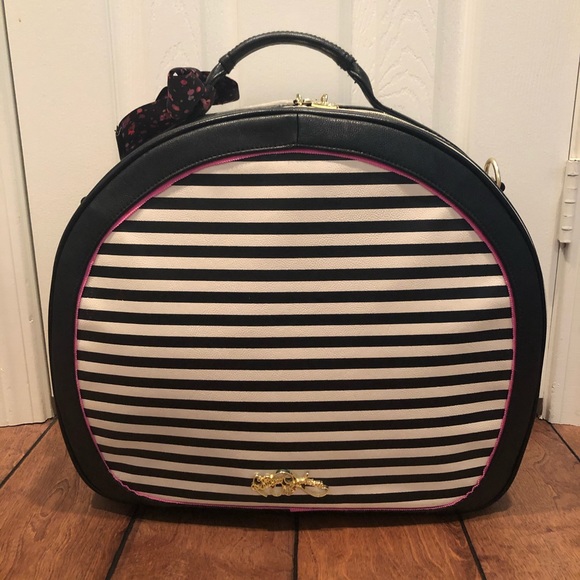 Betsey Johnson Handbags - Betsey Johnson Striped Carryon Luggage